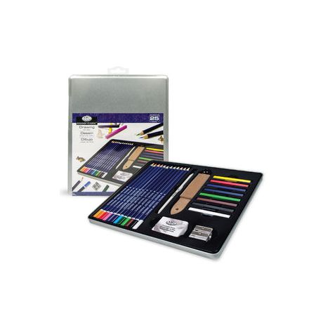 Zestaw rysunkowy R&L Still Life Drawing Art Set, 25 elementów